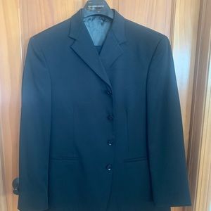 Black 4 button suit
